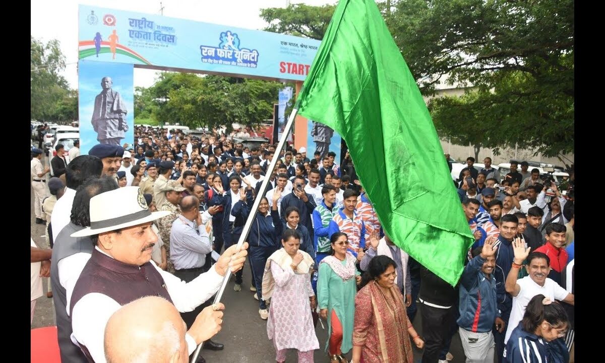 राष्ट्रीय एकता दिवस के अवसर पर शौर्य स्मारक, भोपाल में #RunforUnity मैराथन का आयोजन