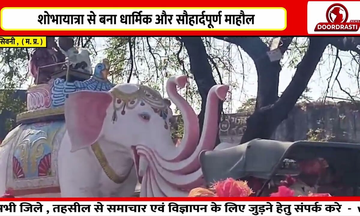 छपारा में गजरथ महोत्सव की भव्य शोभायात्रा