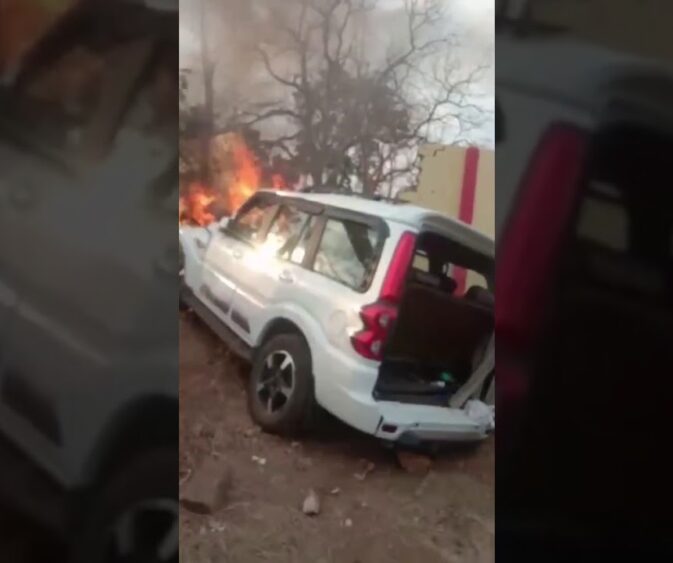 लखनादौन विधानसभा से कांग्रेस विधायक योगेंद्र सिंह बाबा की गाड़ी भीषण हादसे का शिकार #mppolitics