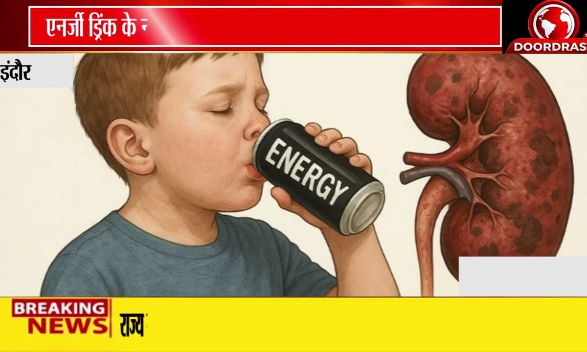 इंदौर में बच्चों के बीच Energy Drink का बढ़ता चलन | Caffeine को लेकर चिंता